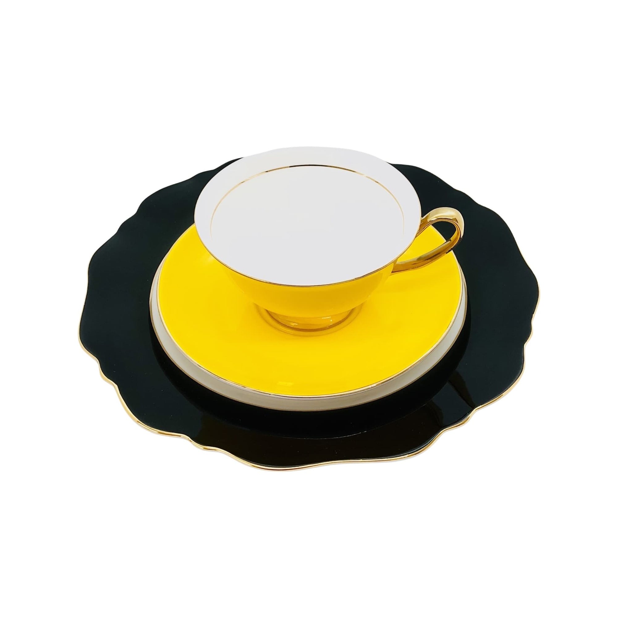 Beautifully Gifted TEAWARE SUNSHINE YELLOW TEACUP and SAUCER- 250ML