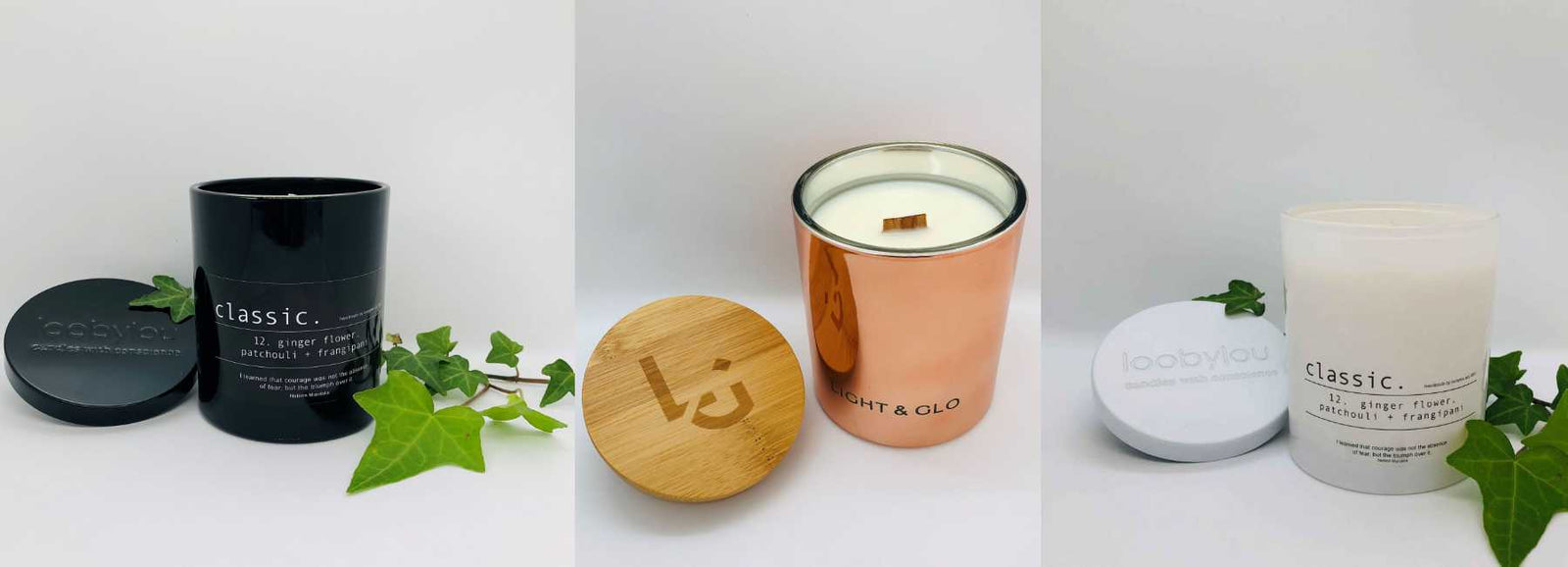 Beautifully Gifted assorted scented candles in glass jars