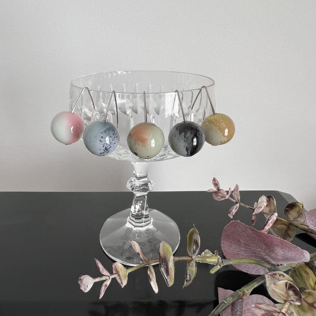 Beautifully Gifted BËUY COSMOS GLASS EARRINGS