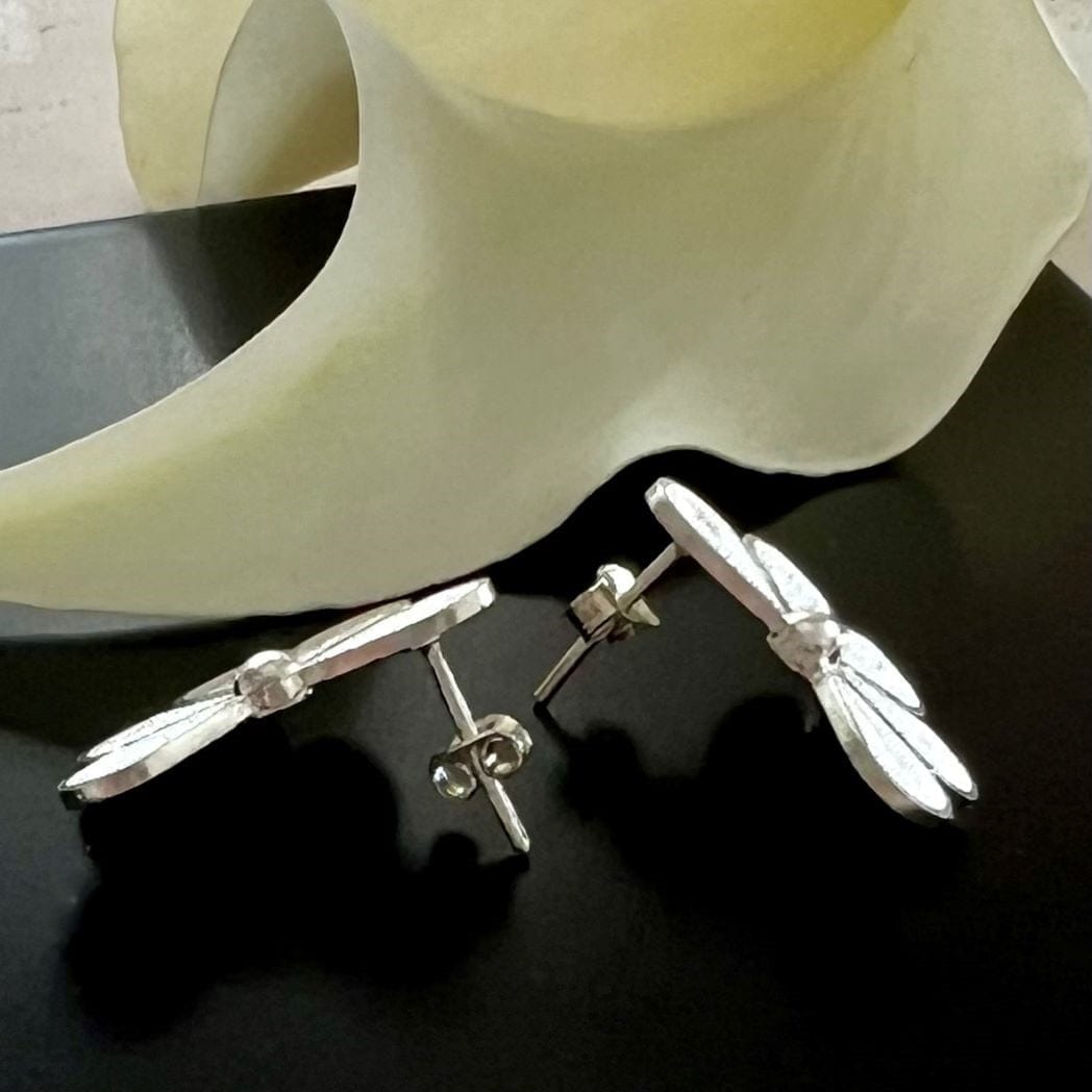 Beautifully Gifted SILVER PAPAYA STUD EARRINGS