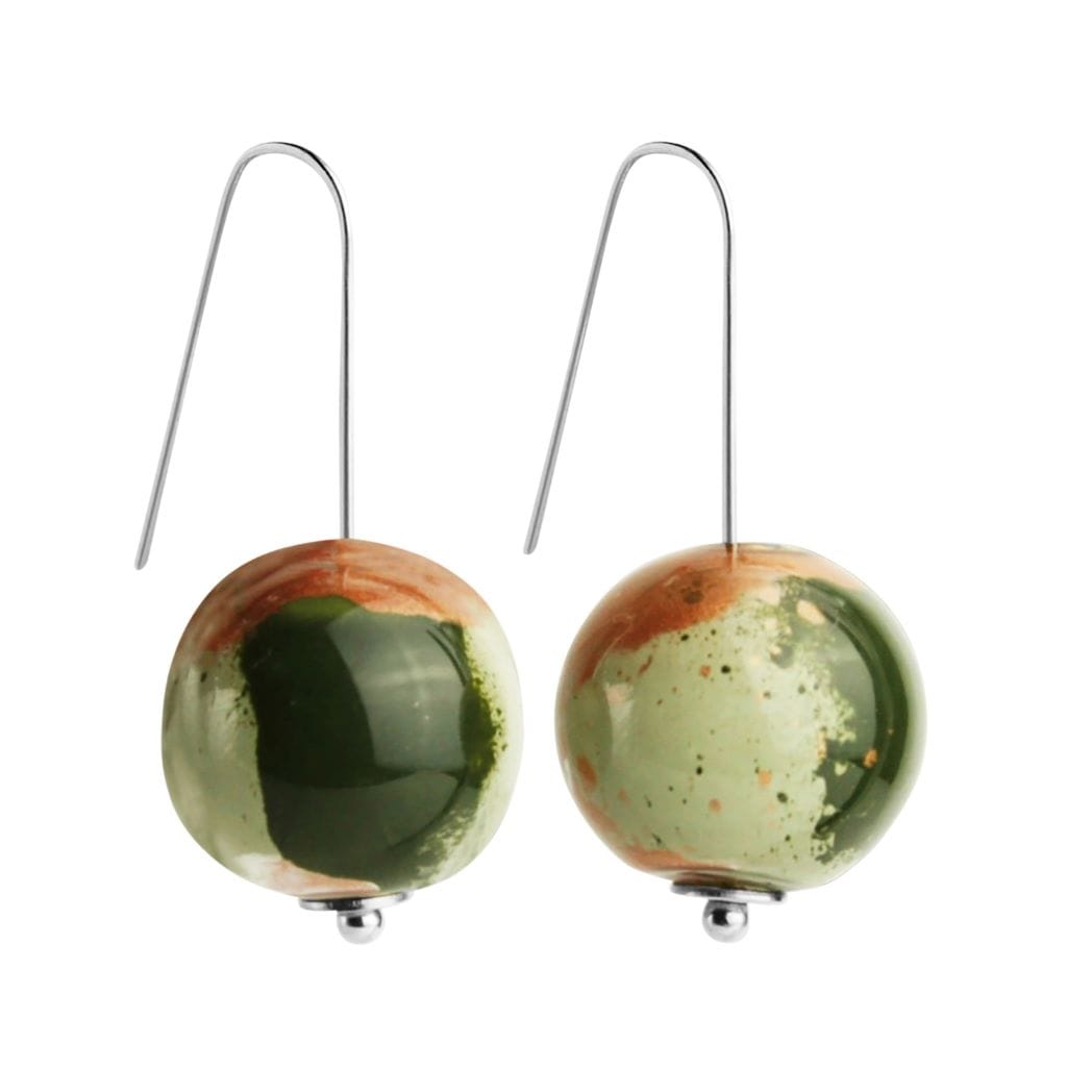 BëUY Earrings Eucalypt BËUY UNIVERSE GLASS EARRINGS