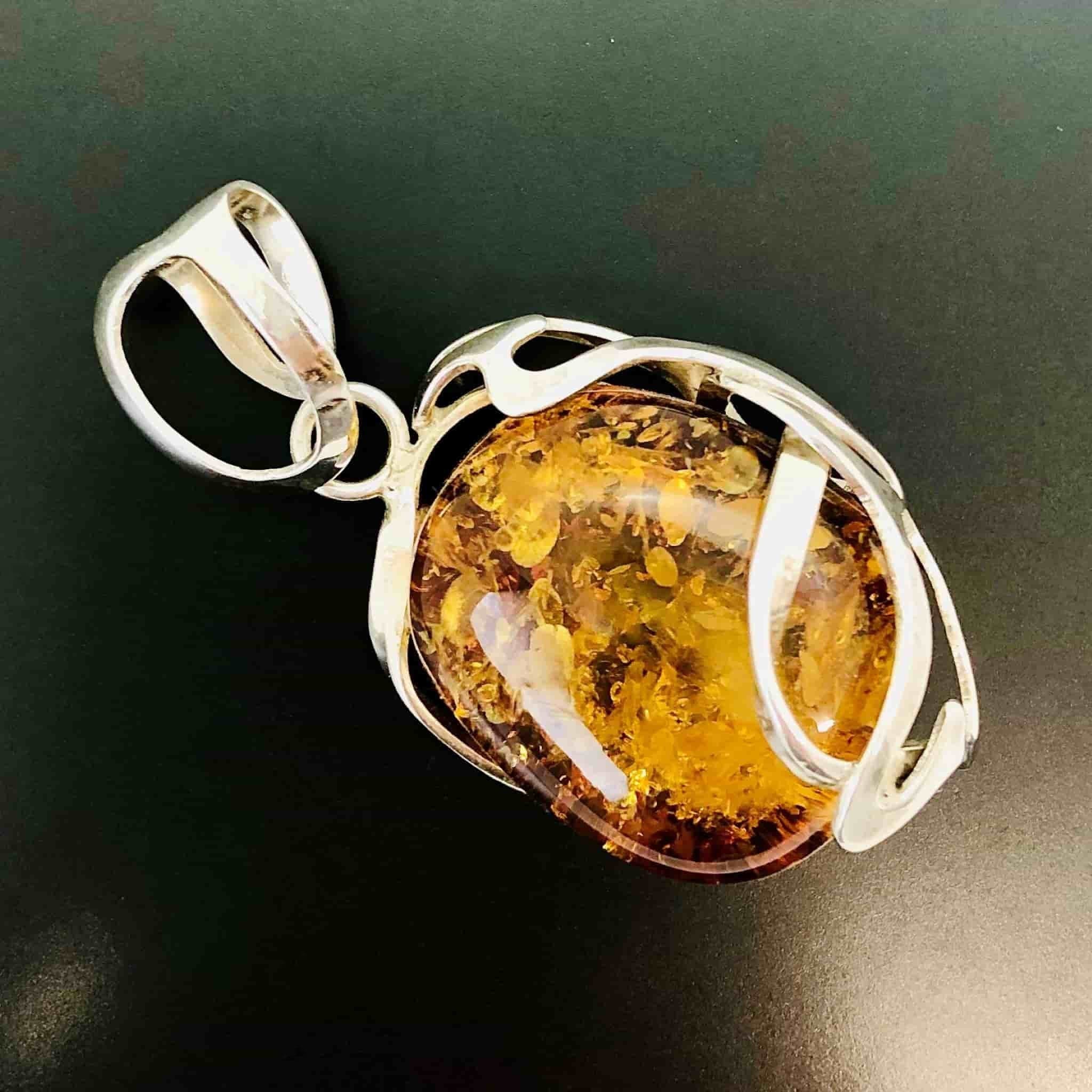 Unique Design Natural Amber Pendant Danish Amber Hand Polished 51g - Nordic  Antiques Sweden