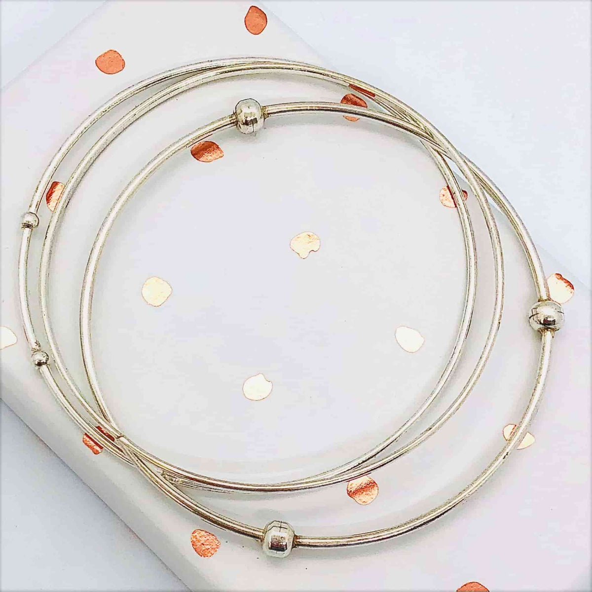 Beautifully Gifted Bangle GALAXY silver bangle