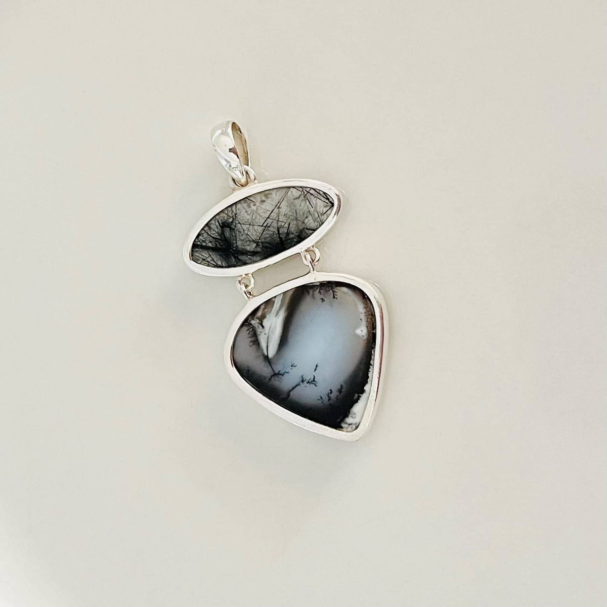 Beautifully Gifted DOUBLE AGATE PENDANT