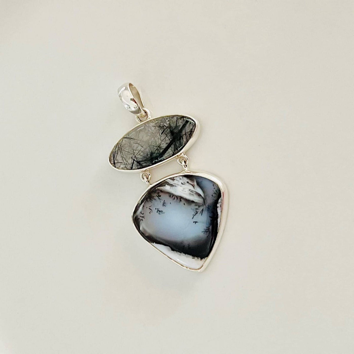 Beautifully Gifted DOUBLE AGATE PENDANT