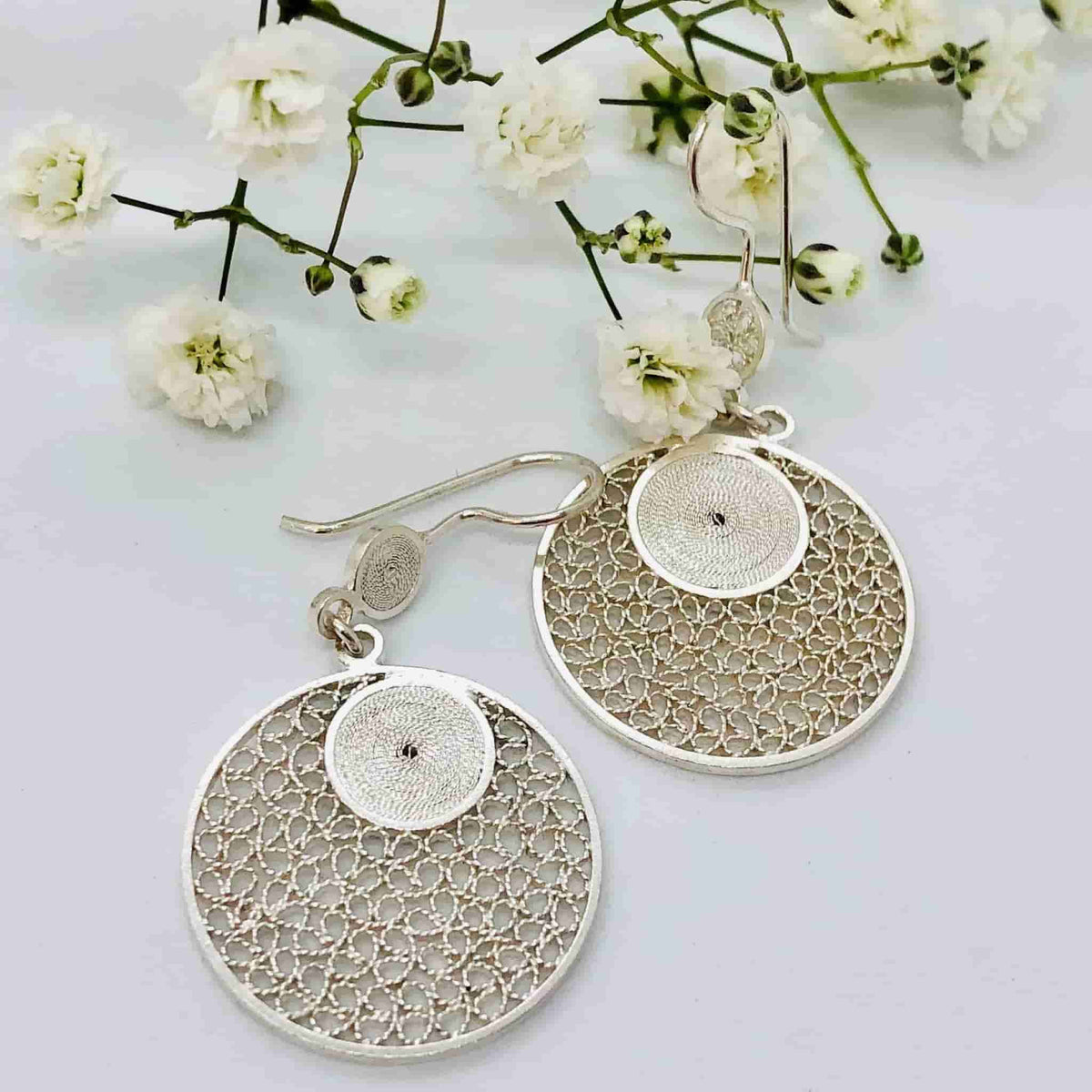 Beautifully Gifted Earrings CHIRIMOYA SILVER EARRINGS