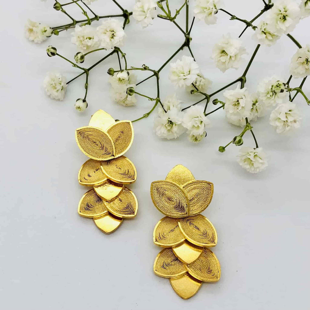 Beautifully Gifted Earrings GRANATE GOLD EARRINGS