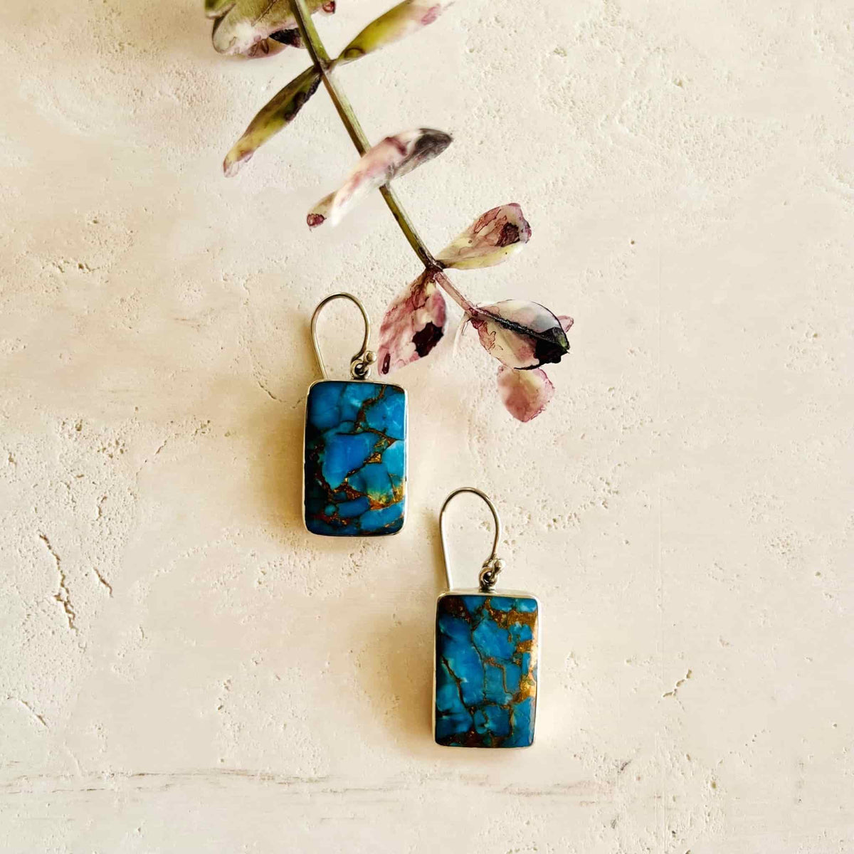 Beautifully Gifted Earrings TURQUOISE and BRONZE  EARRINGS