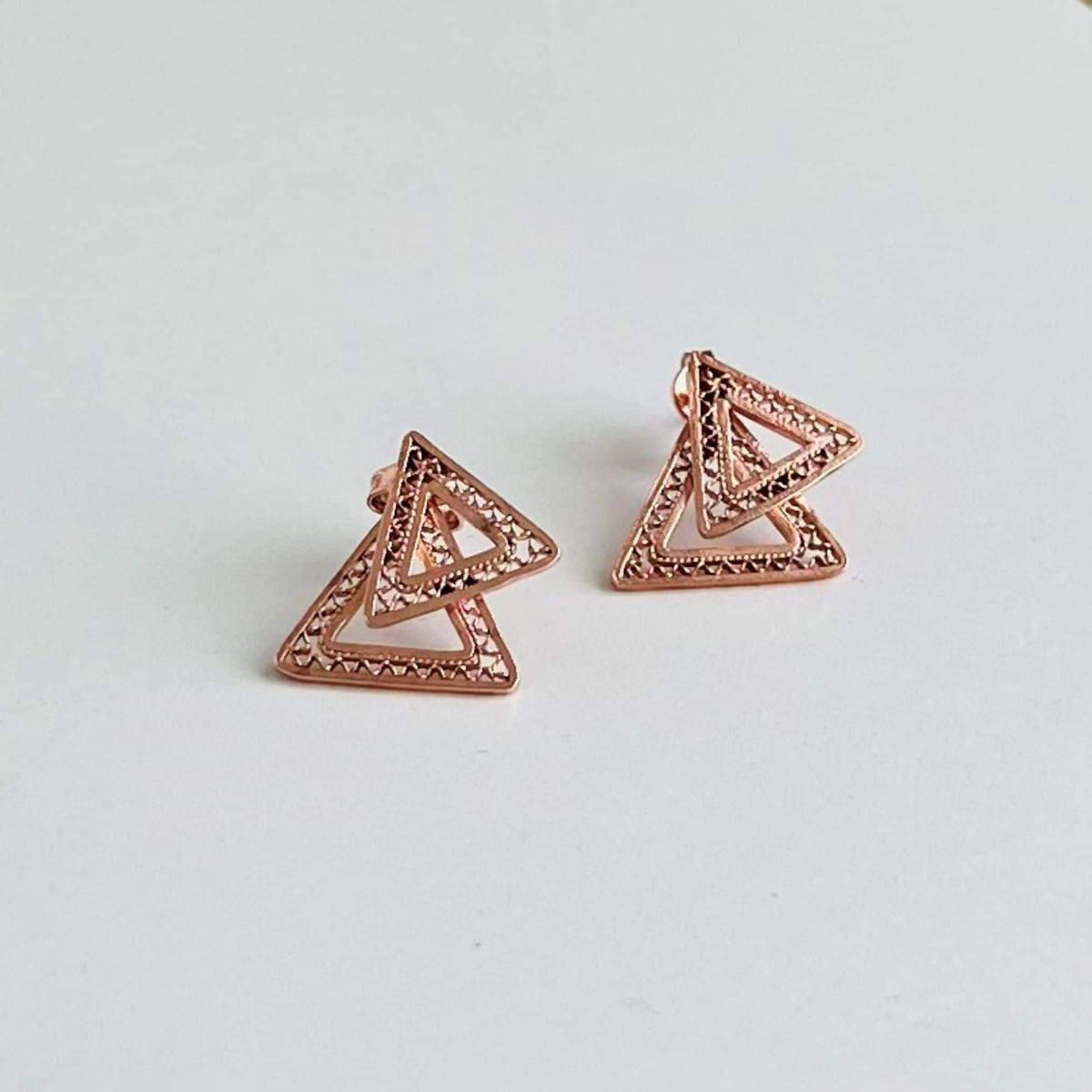 Beautifully Gifted Jewellery Rose OCRE STUD EARRINGS