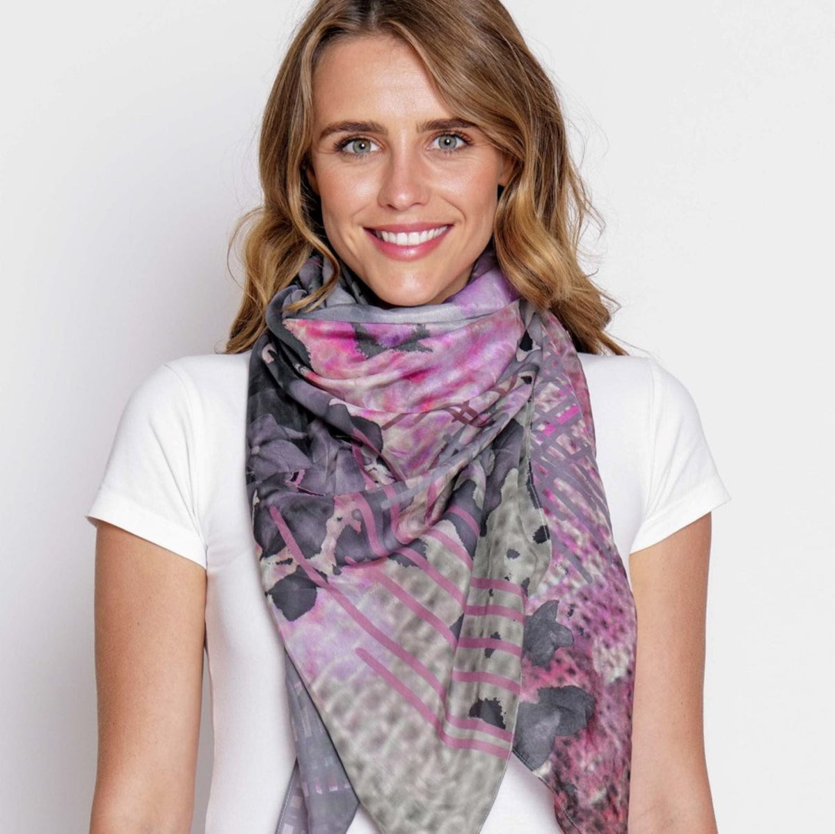 Beautifully Gifted SCARF GLADDEN silk cotton Scarf