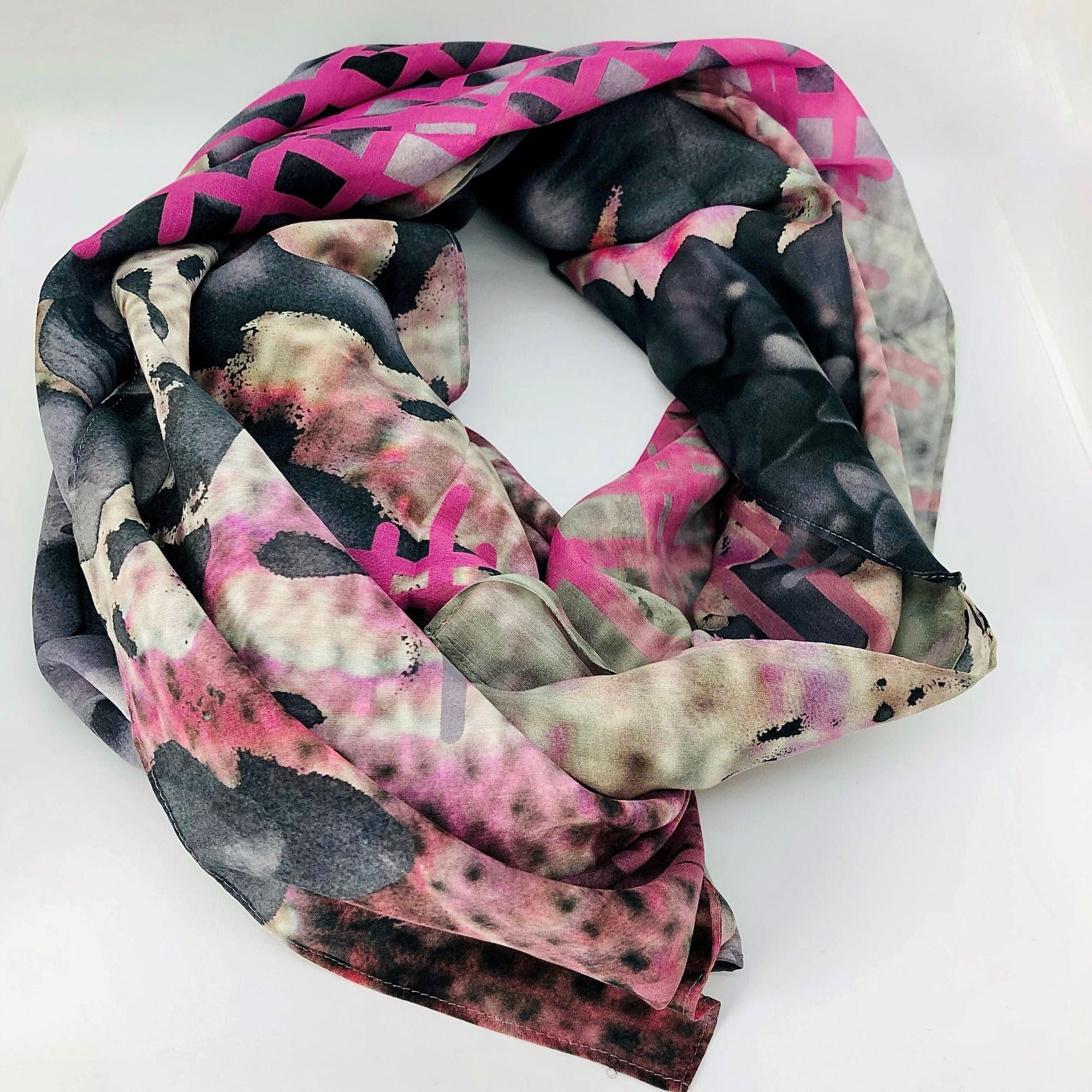 Beautifully Gifted SCARF GLADDEN silk cotton Scarf