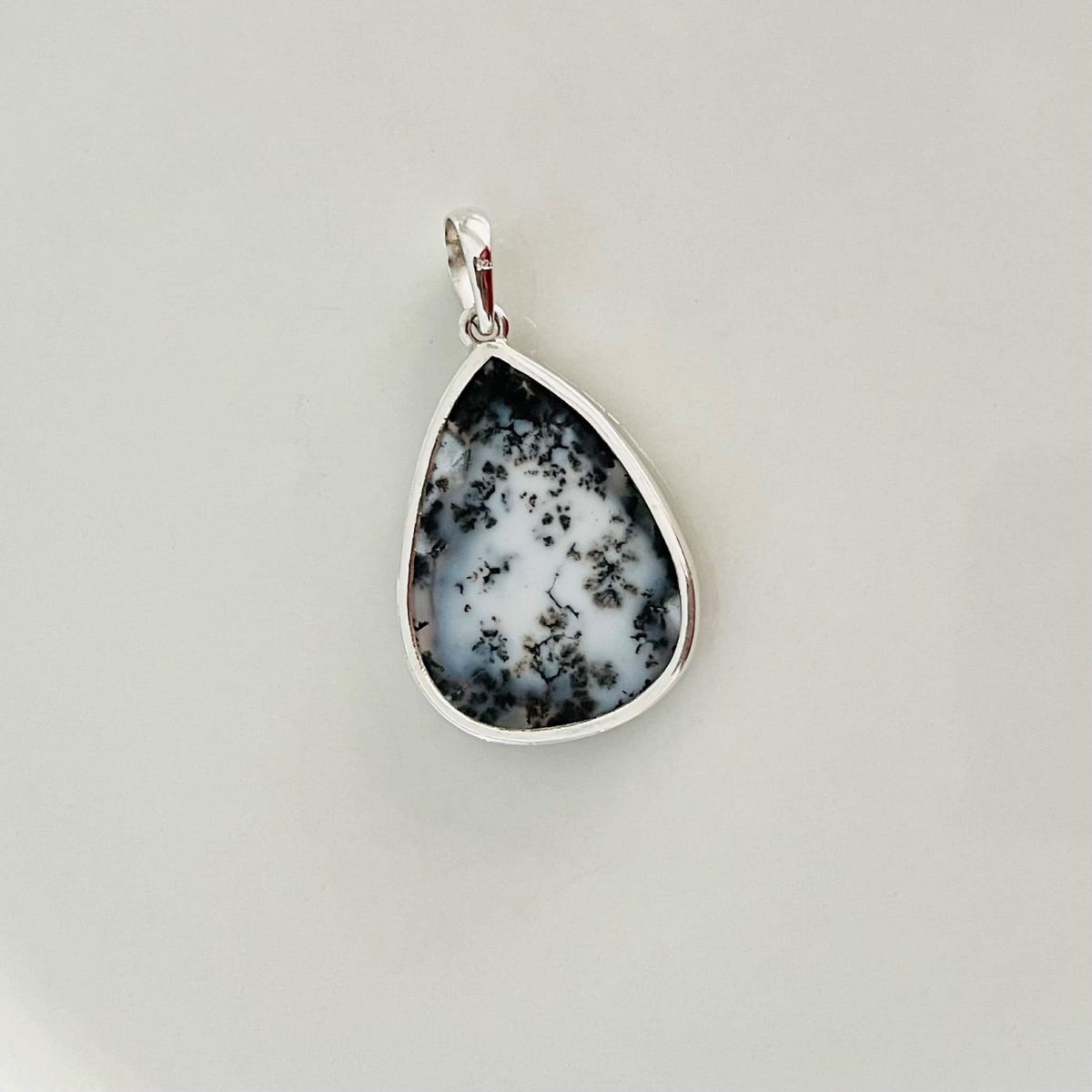 Beautifully Gifted TRIANGULAR DENDRITIC AGATE PENDANT