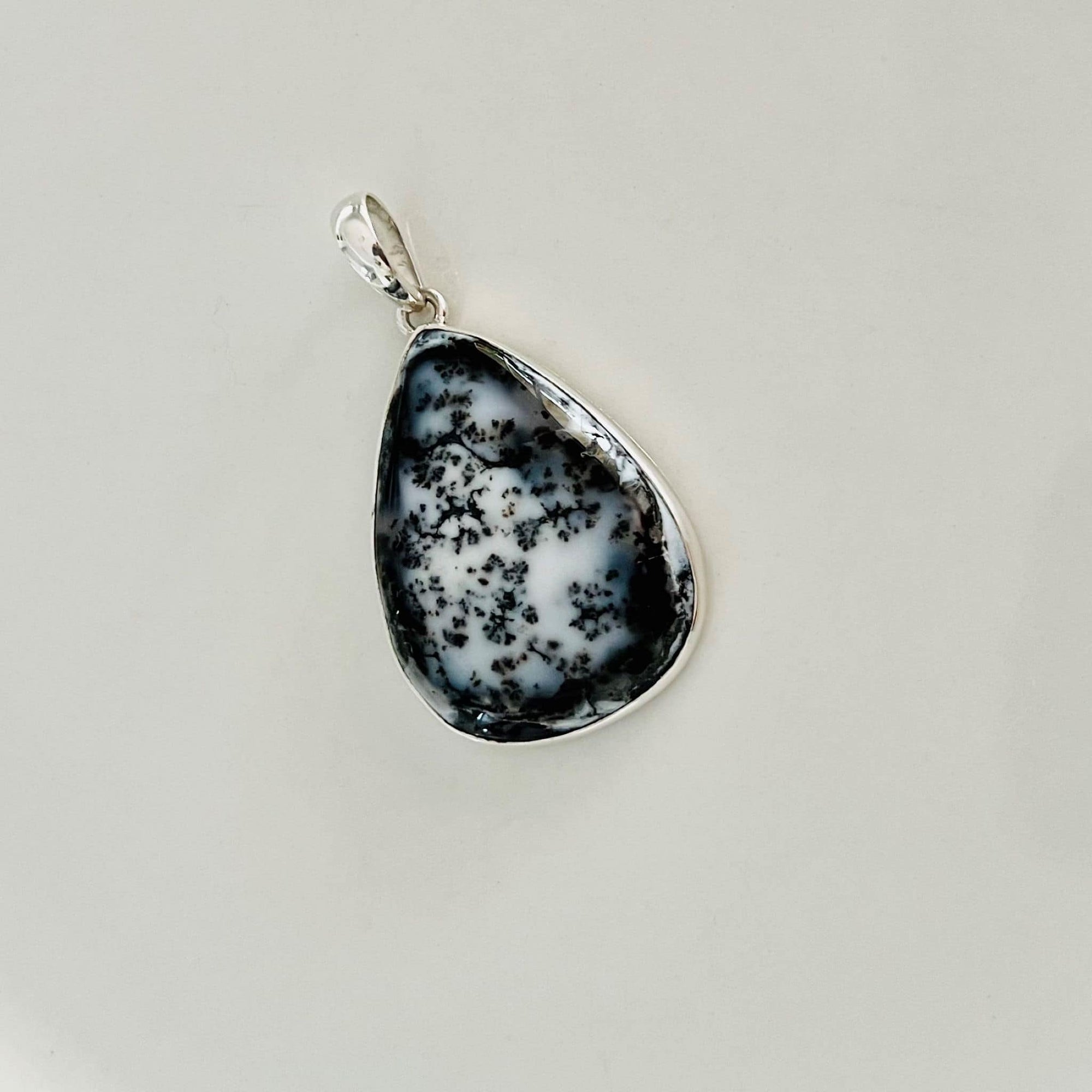 Beautifully Gifted TRIANGULAR DENDRITIC AGATE PENDANT