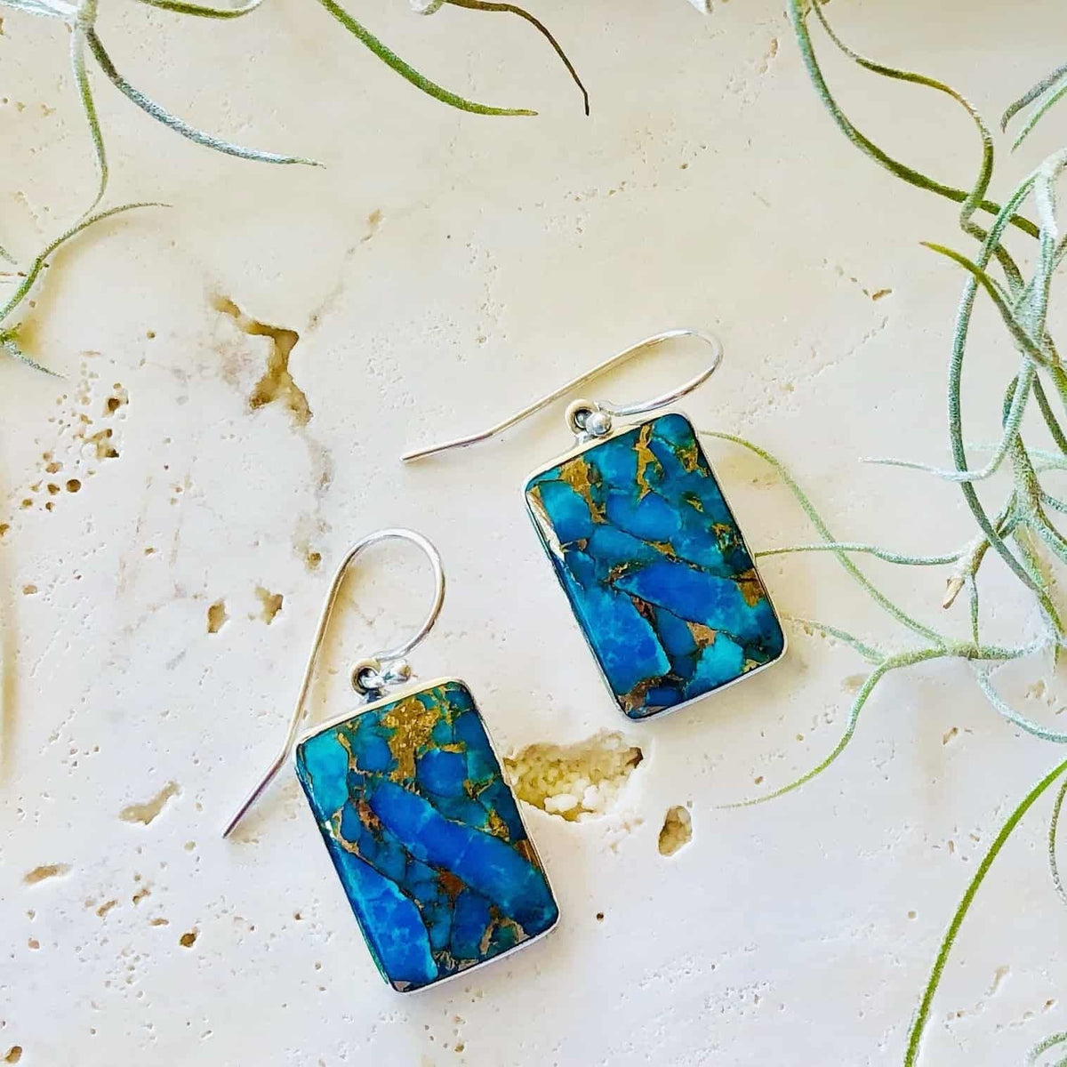 Beautifully Gifted TURQUOISE and BRONZE  EARRINGS